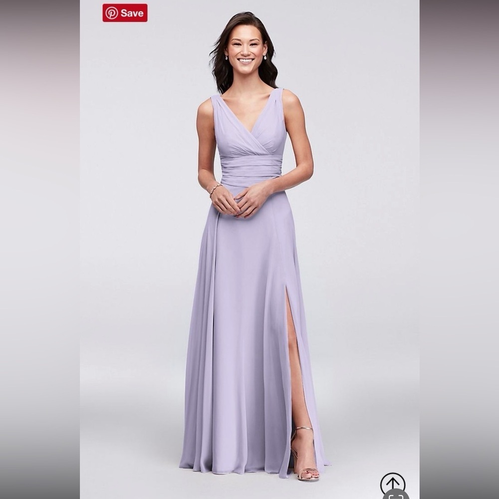 David’s Bridal Light Purple (Iris) Dress
